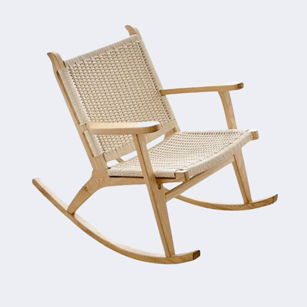 SUPROT Solid Wood Rocking Chair Wayfair